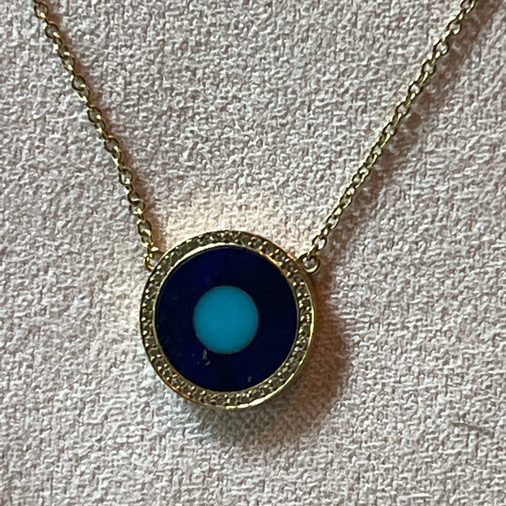 Jennifer Meyer Diamond Evil Eye Necklace. Excellent condition with box.